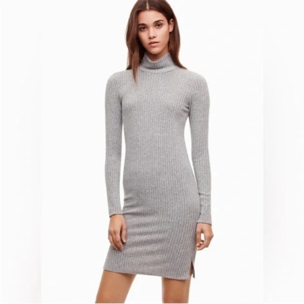 Wilfred Heather Gray Long Sleeve Dress